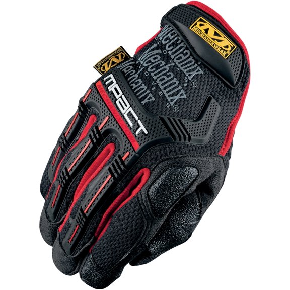 Mechanix Wear M-Pact Gloves Black/Red Lg  MPT-52-010