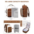 thumbnail image 4 of Mochila de viaje LOVEVOOK 40L para mujeres y hombres con cubos de embalaje, 4 of 9