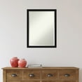 thumbnail image 3 of Amanti Art Beveled Bathroom Wall Mirror - Avon Frame Avon Black Narrow Outer Size: 20 x 26 in, 3 of 5