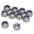thumbnail image 4 of Stainless Steel Locknut,100Pcs Nylon Insert Lock Lock Nut Locknut Set Remarkable Clarity, 4 of 14
