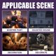 thumbnail image 3 of 2uds. Cerámica Fire Pit Skull Party Ornament Skull Decor Prop para Haunted House Desktop, 3 of 6