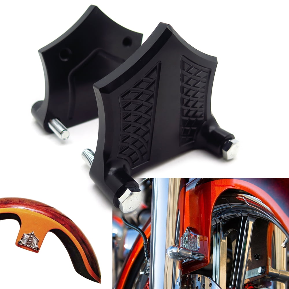 HTTMT CHROMEEO Black Contrast Fender Spacer Compatible With HARLEY