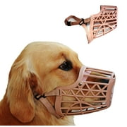 Basket Cage Dog Muzzle Size (Beige, X-Small)