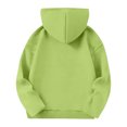 thumbnail image 5 of Kids' Hoodie Kangaroo Pocket Long Sleeve Casual Pullover Basic Comfortable Classic Solid Color Fall Top, 5 of 5