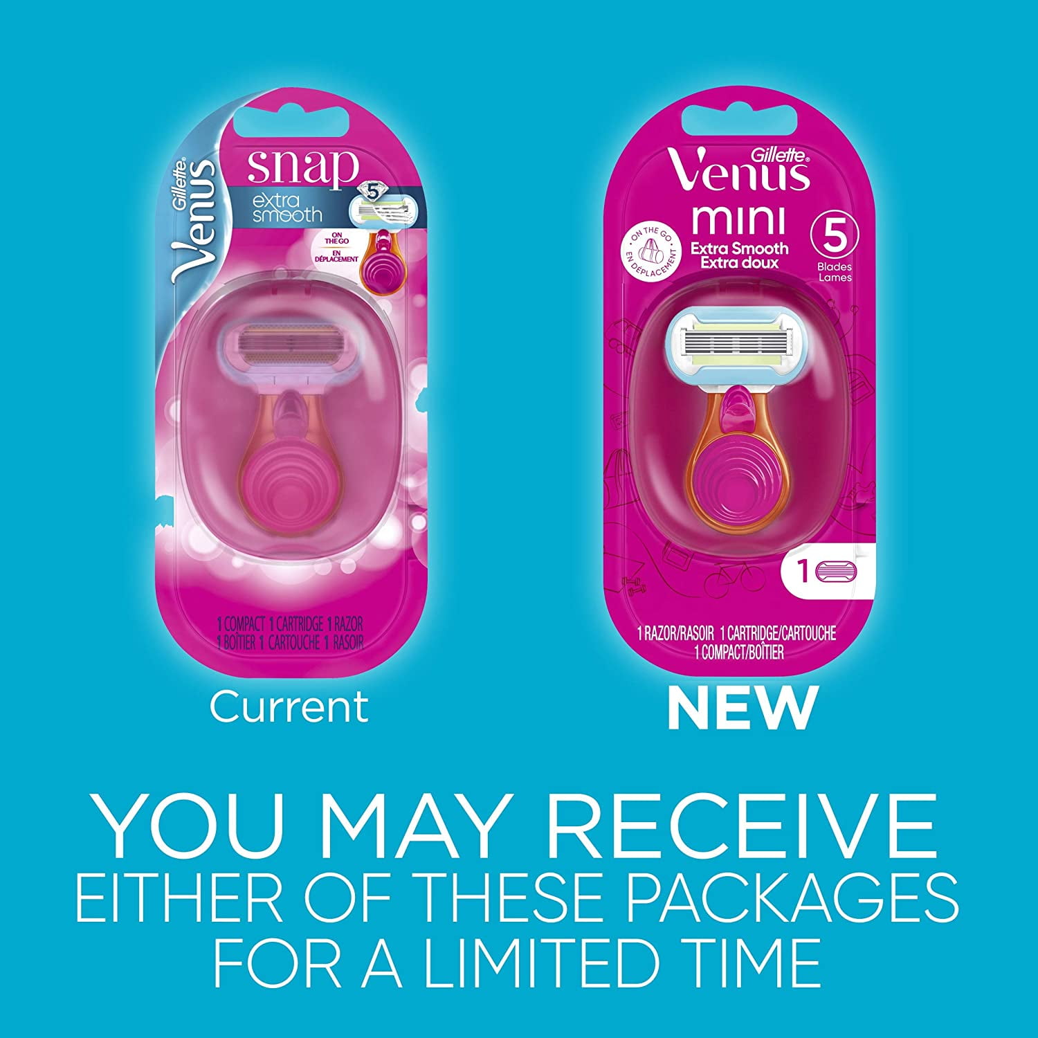 Gillette Venus Snap with Embrace Women's Razor 1 ea (Pack of 2)