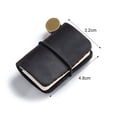 thumbnail image 6 of HEVIRGO Vintage Mini Notebook Paper Elegant Look Schedule Notebook for Travel Black Paper,Cowhide, 6 of 8