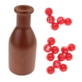 thumbnail image 2 of harper Pool Snooker Shaker Bottle Set with 16 Numbered Scoring Balls Versatile Billiard Dark Brown, 2 of 10