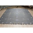 thumbnail image 5 of EORC EI03GY5X8 Hand-Knotted Cotton  Flat Weave Rug, 5' x 8', Gray Area Rug, 5 of 5