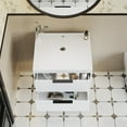 thumbnail image 3 of Eclife 24" Wall Mounted Floating Bathroom Vanity Base Only without Sink, White, 3 of 9