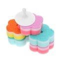thumbnail image 5 of esponjas multiusos con forma de flor, antirayaduras, ideales para limpiar platos, cocina y baño., 5 of 5