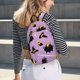 thumbnail image 5 of Disketp Cute Halloween Mochila de Lona Estampada, Mochila Escolar de Viaje Ligera para Estudiantes y Portátil-Medium, 5 of 5