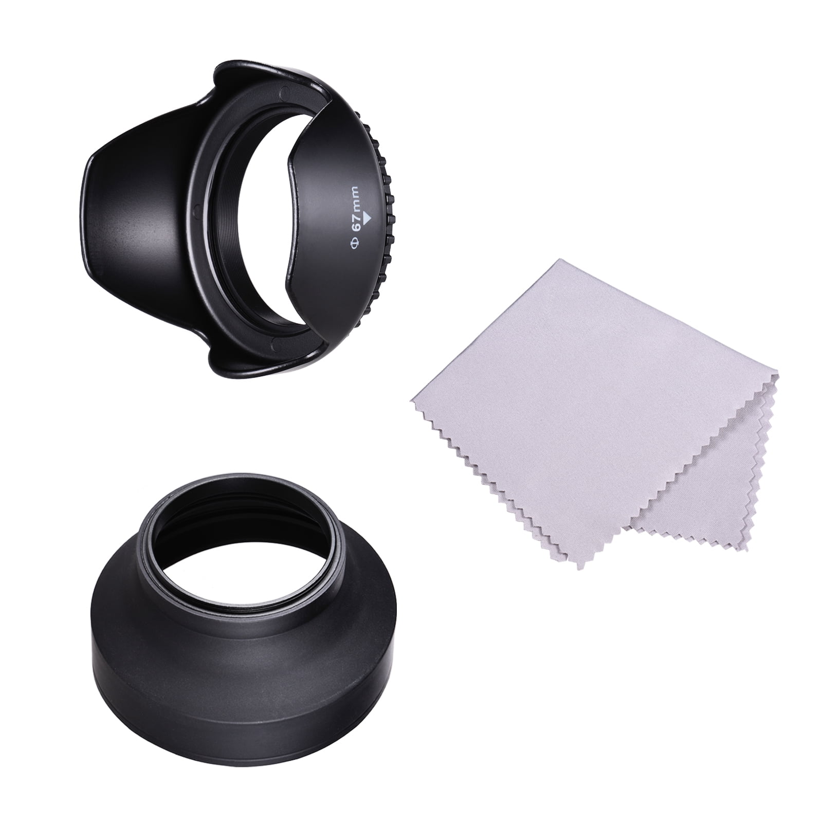 Gadget Place Professional 3-Stage Collapsible Universal Rubber Multi-Lens Hood for Nikon 1 Nikkor VR 10-100mm f/4.5-5.6