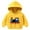 Yellow, variant on Ccpelsie Girls Casual Long Sleeve Hoodies Cute Oversized Fleece Pocket Sweatshirt Tops for Toddler(Yellow,5-6 Years)