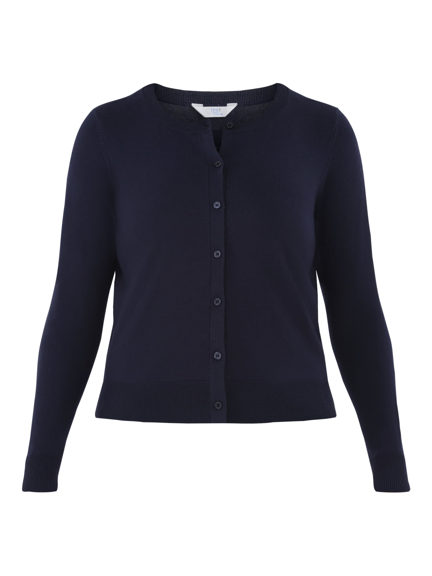 Time and Tru Women’s Fine Gauge Cardigan Sweater, Lightweight, Size XS-XXXL
