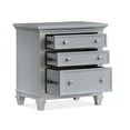 thumbnail image 4 of Magnussen Home Charleston Harbor Gray Grey Drawer Nightstand, 4 of 13