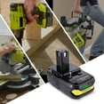 thumbnail image 3 of 2X for Ryobi P102 3.6Ah 18V Lithium-Ion Compact Battery P104 P108 RB18L25 RB18L40 RB18L50, 3 of 8