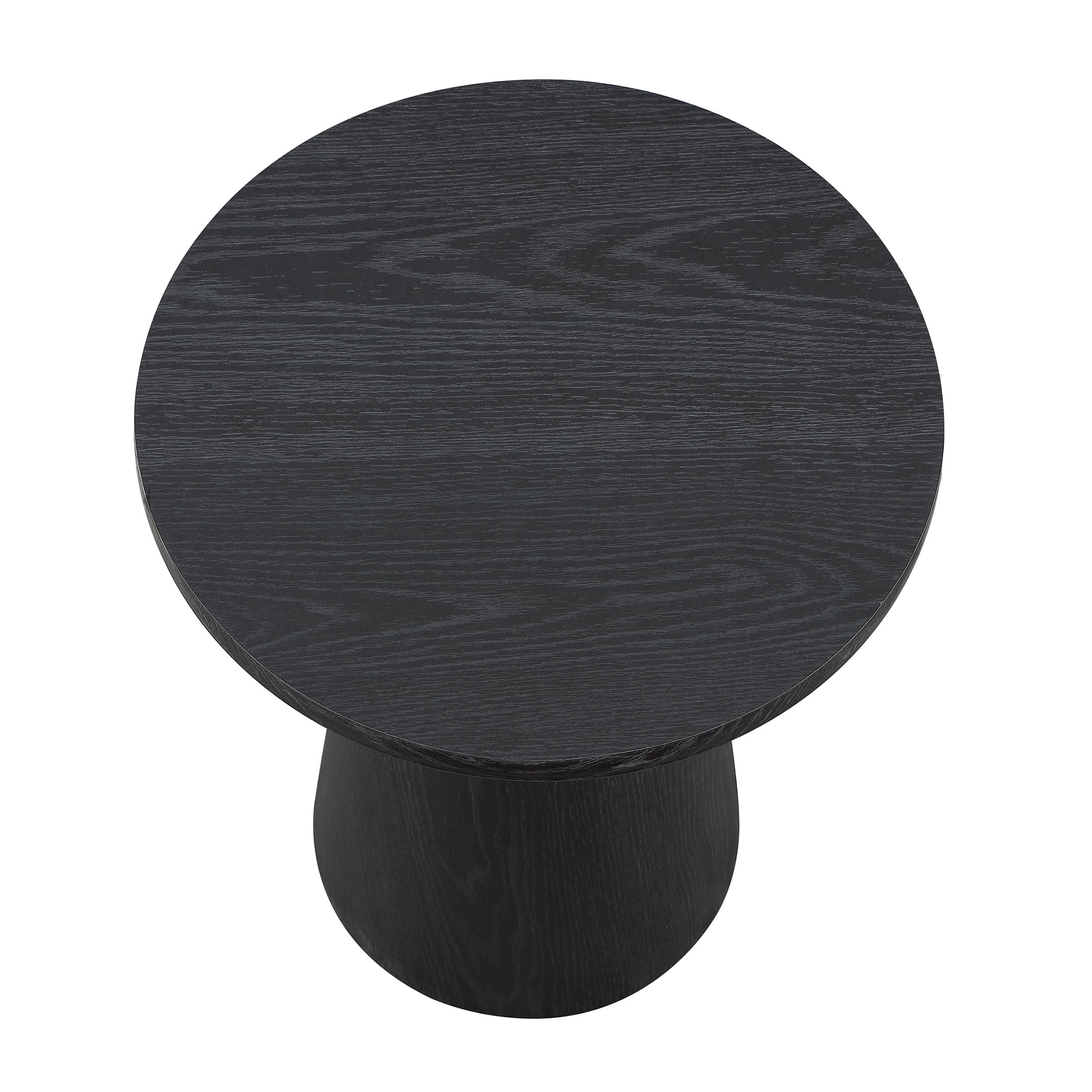 Better Homes & Gardens Ashby Pedestal End Table, Rich Black Finish