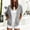 Gray, variant on LEKWK Hoodies for Women Short Sleeves Zip Up Pullovers Lightweight Work Sweatshirts with Kangroo Pocket Comfort Drawstring Sports Running Jogging Jackets