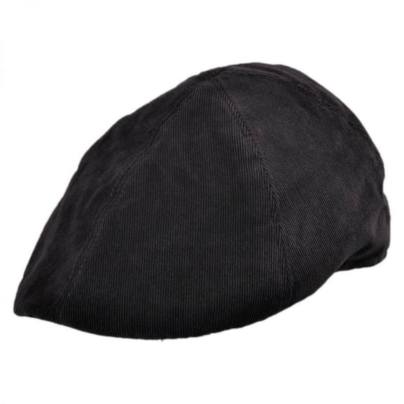 Corduroy Duckbill Ivy Cap - S - Black