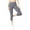 Charcoal, variant on Women's Active Buttery Soft Yoga, Gym Workouts 4-way stretch Capri Leggings, Black Small