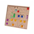 thumbnail image 1 of twisto Transparent Building Block Puzzle Rainbow Colors Castle Building Block Set Light-Transmitting for Young Children, 1 of 10