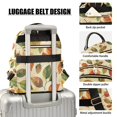 thumbnail image 3 of FORMRS Mini Backpack Purse for Women Travel Daypack Casual Shoulder Bag, Beige Leaves, 3 of 7