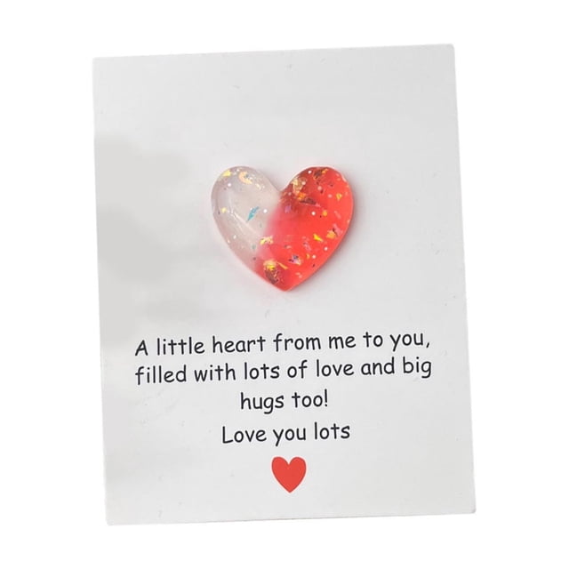 Red Valentine Pocket Hug Card With Heart Greeting Card Birthday Wedding Party Gift For Family Home Decor Red Color