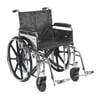Drive Medical Sentra Extra Heavy Duty Wheelchair, Detachable Full Arms, Swing away Footrests