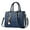 Dark Blue, variant on Womens Handbag Purses Top Handle Quilted Shoulder Bag Totes Satchel for Ladies with Pendant