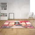 thumbnail image 2 of Happy Valentine’s Day Adorable Newfoundland Puppy Holding Heart Balloon Indoor Rug Newfie Dog Lover Gifts Carpet Living Bed Room Sofa Home Decor - 00030, 2 of 5
