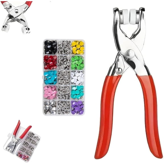 Metal Buckle Manual Pressure Pliers,2026 New Snap Button Set, DIY Hand Sewing Tools for Fabrics, Clothes, Bags, and Jeans