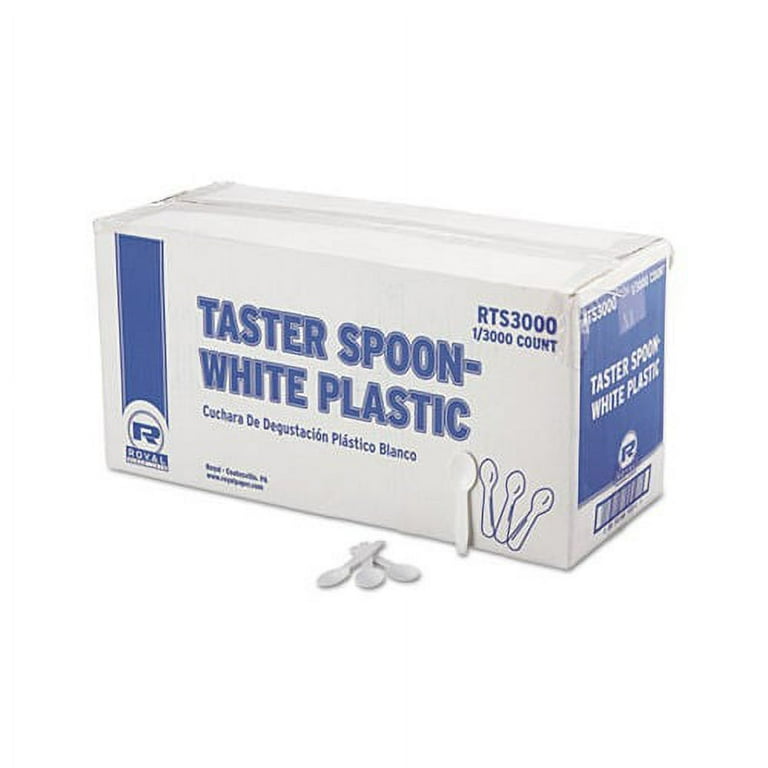 Polystyrene Taster Spoons, White, 3000/Carton Polystyrene Taster Spoons, White, 3000/Carton