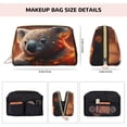 thumbnail image 5 of Easygdp Cute Maple Leaf Koala Leather Makeup Bag Zipper Pouch Travel Cosmetic Organizer for Women and Girls, Make up Bag with Zipper, 5 of 8