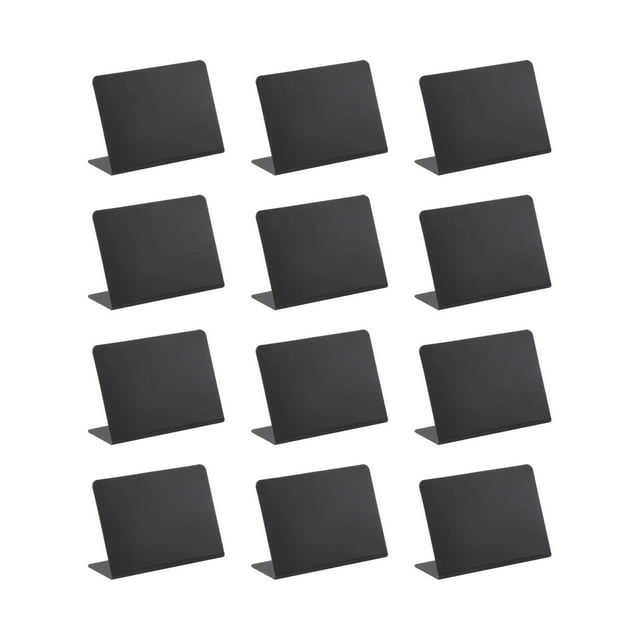Panneaux Miniatures Petits Tableau Noir Style Vintage Rustique Portes Panneau 10x7.5cm 12 Pcs