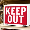 thumbnail image 6 of BAZIC 9" X 12" Keep Out Sign, Warning Stay Out Restricted Area Authorized Home Store Plastic Signs, Waterproof Indoor Outdoor Signage on Wall Door Border, 1-Pack, 6 of 7