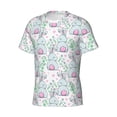 thumbnail image 5 of Vsdgher Rabbit Back View Print Men's Dry Fit Mesh Athletic Shirts Moisture Wicking Tennis T-Shirt Tops, 5 of 9