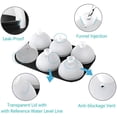 thumbnail image 3 of HONYAO Whiskey Cocktail Ice Mold, Silicone Round Ice Ball Maker Mold Large Square Ice Cube Tray with Lid - 6 Ice Balls + 6 Ice Cubes White, 3 of 3