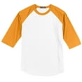 thumbnail image 5 of Sport-Tek Colorblock Raglan Jersey-4XL (White/Gold), 5 of 6