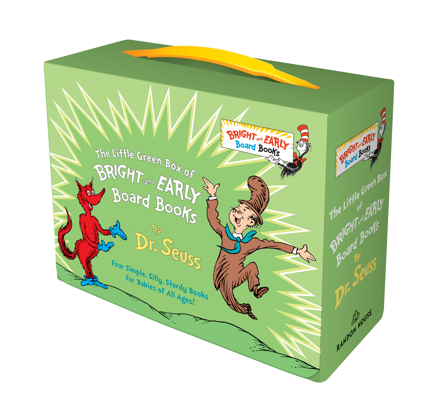Little Green Boxed Set of Bright and Early Board Books: Fox in Socks; Mr. Brown Can Moo! Can You?; There's a Wocket in My Pocket!; Dr. Seuss's ABC (Hardcover)