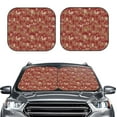 thumbnail image 2 of Disketp 2 Piece Mushroom Pattern Windshield Sunshades,Folding Windshield Sun Shade For Car Suv Trucks Sedan,Blocks Uv Rays Sun Visor Protector-Small, 2 of 7