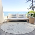 thumbnail image 6 of Addison Rugs Chantille Indoor/Outdoor Transitional Circles Taupe Washable Round Rug, 8' x 8', 6 of 6
