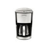 Krups KM720D50 - Coffee maker - 12 cups - brushed stainless steel/black