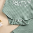 thumbnail image 6 of CAICJ98 Baby Girl Clothes 3Pcs Newborn Fall Winter Knit Ribbed Outfit Long Sleeve Romper Pants Headband Set, Size 3-6 Months, 6 of 7