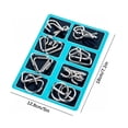 thumbnail image 3 of Metal Wire Brain Teaser Puzzles, Iq Logic Games for Adults And Teens, Challenging Disentanglement Puzzles for Focus And Problem Solving, Classic Mind Game, 3 of 8