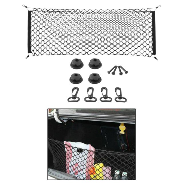 Red de almacenamiento de carga trasera SUV Cars Dual Layers Truck Car Cola Red de almacenamiento de carga trasera