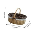 thumbnail image 4 of Solutions de Rangement pour Aliments pour la Maison, Accessoire Polyvalent en Osier pour Pique-Nique, Bricoles avec Poignée pour Mariages, Fêtes, Jardinage et Randonnée, 4 of 6