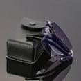 thumbnail image 1 of Gafas de lectura sin marco con protección contra la luz azul para hombres y mujeres, plegables, portátiles, modernas, ligeras, transparentes, cómodas, de resina, para presbicia para personas mayores, 1 of 2