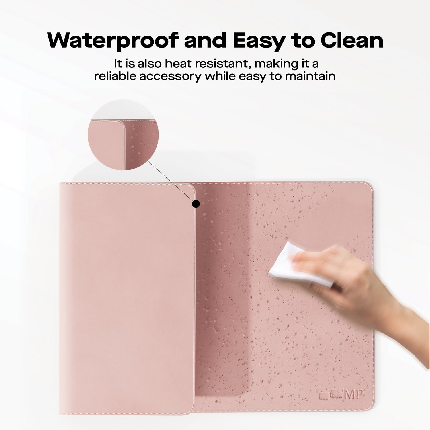 Mobile Pixels Desk Mat (Coral Pink)
