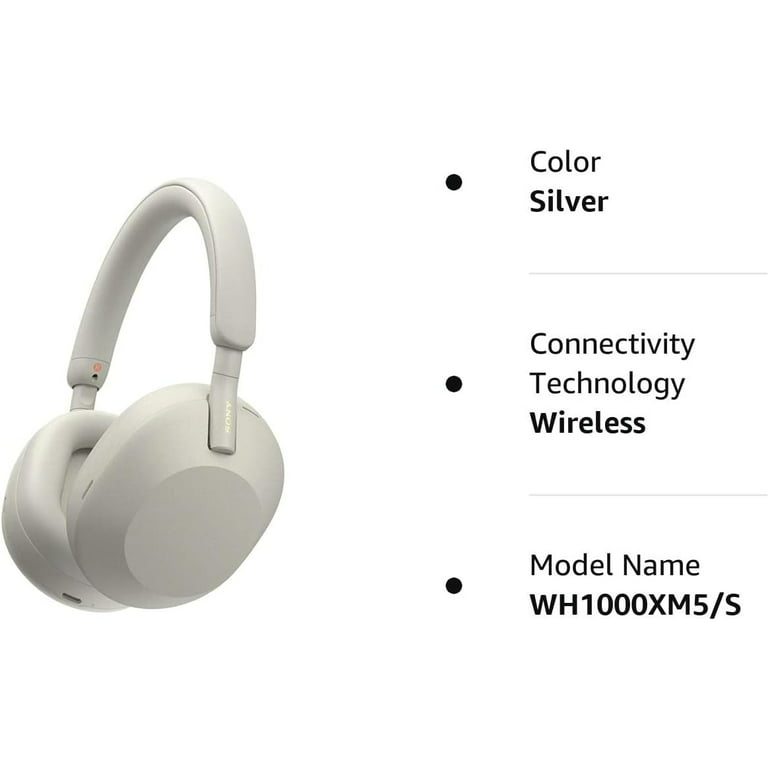 Sony WH-1000XM5/B Wireless Industry Leading Noise Canceling Bluetooth  Headphones