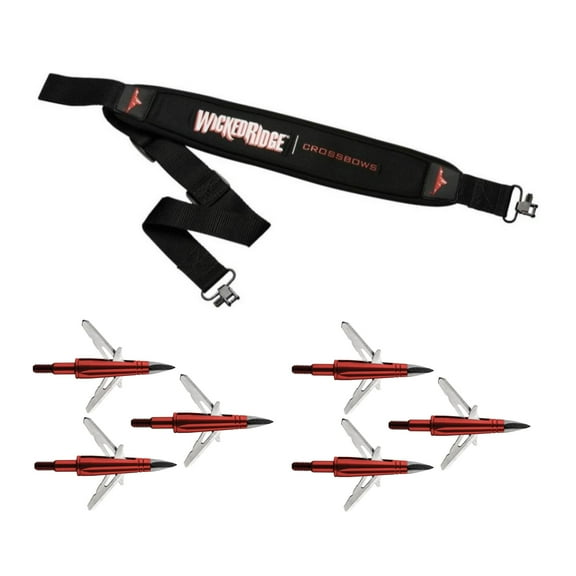 TenPoint Wicked Ridge Neoprene Sling with CenterPunch Broadhead (2-Pack of Broadheads)